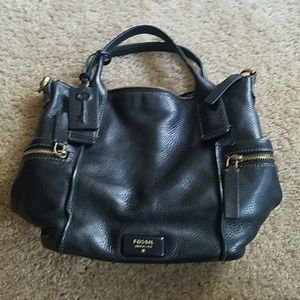 Black fossil purse